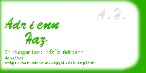 adrienn haz business card